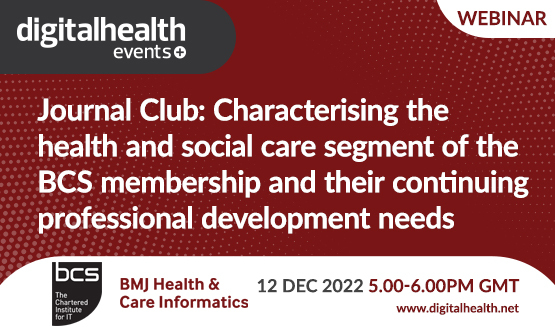 Journal Club: Characterising the health and social care segment of the BCS membership and their continuing professional development needs
