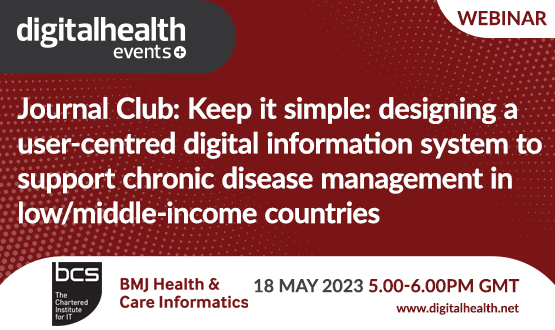 Journal Club:  Keep it simple: designing a user-centred digital information system to support chronic disease management in low/middle-income countries